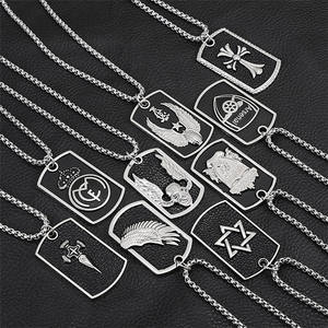 Collier hiphop avec pendentif en acier inoxydable, nouvelle collection de bijoux populaires - Product Image 2