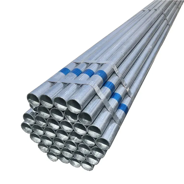 Low Price Galvanized Steel Round Tube Galvanized Pipe in Concrete Galvanized steel pipe