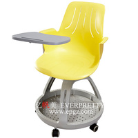 Offres Spéciales chaise de croquis mobile de haute qualité avec tablette pour étudiant avec plateau à gobelets et plateau à stylos