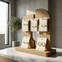 Cartes de présentation de bijoux personnalisées en papier recyclé écologique, cartes pour boucles d'oreilles, emballage minimaliste pour petites entreprises