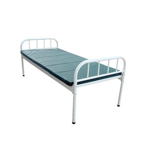 Cama de hospital barata simple de metal con siderail y ruedas con cerradura usada segunda cama médica precio de fábrica - Product Image 3