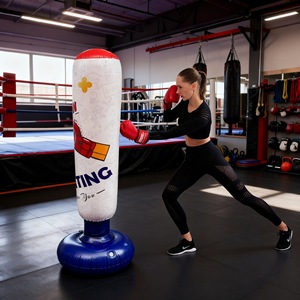 Saco de Boxeo Inflable Mori Yuho de 160 cm, Poste de Boxeo Vertical Reforzado para Fitness y Alivio del Estrés - Product Image 1