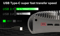 Komputer Mini Tanpa Kipas Terbaru Metax Dengan Core I3 8145U I5 8265U DP HD Type-C USB3.1 10Gbps Win10 Pro 4K Gaming Mini PC