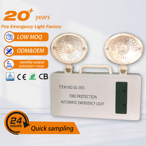 Luz de Emergencia Automática de Protección Contra Incendios OEM ODM AC110V/220V |   Encendedor de Seguridad contra Incendios Confiable con Cabezales de Hierro y Plástico de Doble Respaldo - Product Image 1