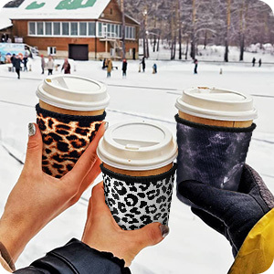 Manicotto in Neoprene Impermeabile Riutilizzabile per Bicchieri da Caffè da 16oz, 22oz, 32oz - Isolante, Portatile, Resistente al Calore e al Freddo - Product Image 5