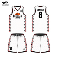 Service de conception en gros de maillots de basketball personnalisés pour adultes, uniformes d'été avec impression par transfert thermique 100% polyester