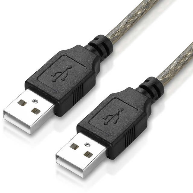 Bochara USB 2.0 Type a Male to Type a Male Cable Foil+Braided(inside) Shielded 1.5m 3m 5m 10m