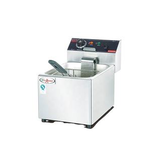 <span class=keywords><strong>Friteuse</strong></span> électrique à un réservoir de 8 litres en acier inoxydable, nouvelle, certifiée CE, haute productivité - Product Image 1
