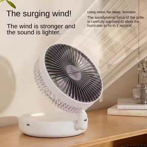 Nouveau ventilateur <span class=keywords><strong>de</strong></span> bureau 2026, rechargeable par USB, avec veilleuse, quatre-en-un, pliable, pour la circulation <span class=keywords><strong>de</strong></span> l'air et le refroidissement. - Product Image 4
