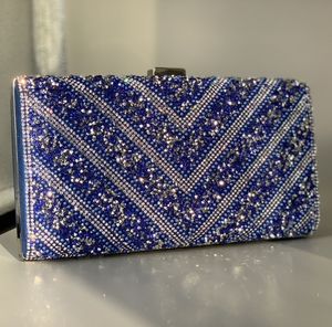 Bolso de Mano Tipo Clutch Goostar, Hecho a Mano, con Borlas de Satén, Correa de Cadena a Rayas, Transpirable, para Fiestas y Bodas - Product Image 2