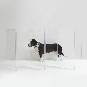 Barrière pour animaux de compagnie DIDUO en acrylique transparent Zig Zag DDT-B010 - Product Image 5