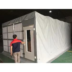 Retractable inflatable waterproof pvc spray paint booth mobile telescopic painting booth