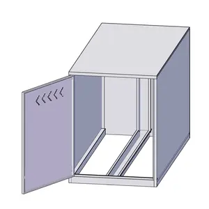 安全な公共自転車ロッカー金属製収納ロッカースチール製自転車小屋キャビネット