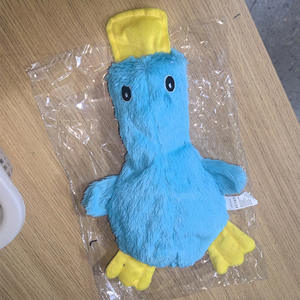 Forniture per animali domestici simpatico giocattolo per cani senza ripieno anatra morbida <span class=keywords><strong>Squeaker</strong></span> peluche per piccole razze di medie dimensioni - Product Image 6