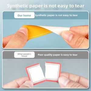 Etiqueta Rectangular Personalizada, Impermeable, Resistente a Desgarros, Escribible, Autoadhesiva, Troquelada, Colorida, para Clasificación - Product Image 5