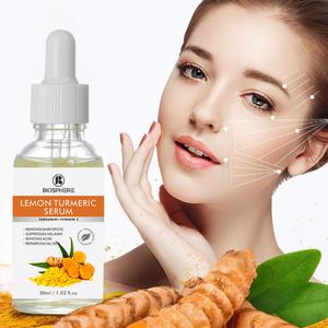 Suero Facial HALAL Orgánico Corrector de Manchas Oscuras, Blanqueador para el Acné, con Cúrcuma, para el Cuidado de la Piel del Rostro - Product Image 1