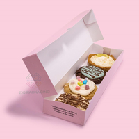 Boîtes à biscuits personnalisées avec logo, avec séparateurs, boîte d'emballage à biscuits à ouverture coulissante avec compartiments