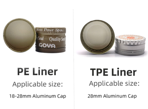 Tapa <span class=keywords><strong>de</strong></span> botella <span class=keywords><strong>de</strong></span> aluminio Premium Estampado en caliente Tapas <span class=keywords><strong>de</strong></span> fresado ROPP Tipo <span class=keywords><strong>de</strong></span> tapa PE <span class=keywords><strong>Vodka</strong></span> Whisky Licor Cierre a prueba <span class=keywords><strong>de</strong></span> ladrones - Product Image 4