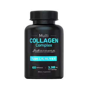 Kapsul kolagen untuk pria, Multi peptida dengan suplemen <span class=keywords><strong>Vitamin</strong></span> C Tab 120 untuk sendi rambut - Product Image 1