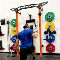 Rack de potencia plegable de pared con cable cruzado, equipo multifunción de acero inoxidable para gimnasio en casa, para ejercicios de brazos y pecho