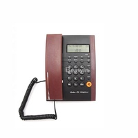 Beawin vaste telefoon met nummerherkenning, speakerphone, wekker, rekenmachine, klassiek design, bedraad