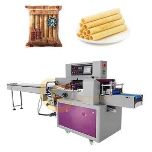 OC-250X Horizontal Type Automatic Food Egg roll Bread Pillow Wrapper Flow Packing Machine