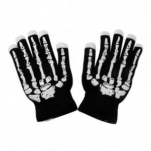 Gants de fête lumineux à LED en forme de doigts de squelette pour Halloween, pour une utilisation en extérieur - Product Image 6
