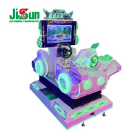 Simulateur de course JiSun Speed Lightning Motion avec éclairage LED bleu 600W pour centre de jeux et centre commercial