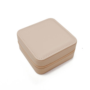 2024 Newest <b>Earrings</b> Necklace Ring Storage <b>Box</b> Portable Simple Pu Leather Travel Jewelry <b>Box</b> for Girls - Product Image 1