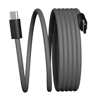 Câble USB Type-C vers Type-C 1M 2M, conducteur en cuivre pur, blindage tressé, charge rapide 3A pour appareil photo, écouteurs, ordinateur, imprimante