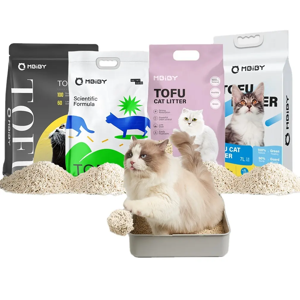 Grosir tahu kotoran kucing 1.5mm 2.0mm 3.0mm mendukung tas kemasan khusus penjualan laris aroma lavender tahu sampah ct