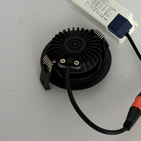 Pour la maison, l'hôtel, le bureau, CE ROHS, angle réglable, downlight encastré LED 7W, 800LM, 2700K blanc chaud, lumière de plafond à intensité variable