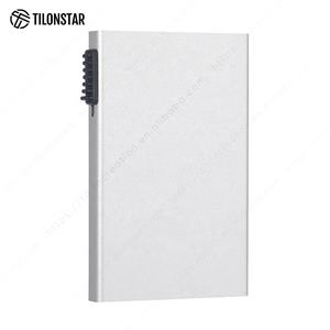 TILONSTAR TWM300 Ultra Thin Pocket Fashion Gift Estuche de tarjetas de aluminio Mujeres Hombres Business Sublimación RFID Titular de la tarjeta de crédito - Product Image 1