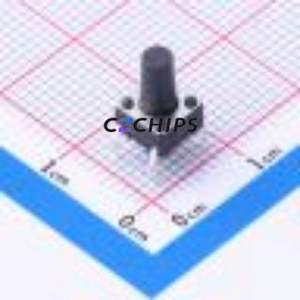 HX TS6695CJ 250gf 009 Tactile Switch Through hole-4P,6x6mm Switch Single Pole Single Throw Round Button 2.5N Through Hole - Product Image 1