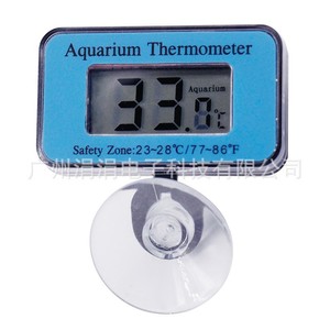 Termómetro para Acuario con Pantalla LED Digital, Zona de Seguridad de 33.0°C, Monitor de Temperatura del Agua para Pecera de 23-28°C, Soporte con Ventosa - Product Image 1