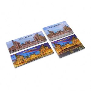Souvenir touristique personnalisé Ouzbékistan Samarkand, aimant de réfrigérateur promotionnel en PVC plastique 3D en relief et gonflé - Product Image 1