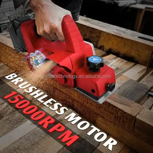 <span class=keywords><strong>Raboteuse</strong></span> électrique sans balais 15000 tr/min, sans fil, portative, pour menuisier, bricolage domestique, compatible avec batterie Milwaukee 18V (batterie non incluse) - Product Image 2