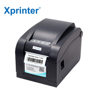 Impresora de Etiquetas Térmica Directa de Escritorio Xprinter XP-350BM de 3 Pulgadas, Impresora de Etiquetas de Rollo a Rollo con Impresora de Códigos de Barras USB