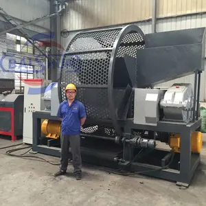 Tire Crusher Recycling Shredder Machine Scrap Rubber Fine Powder Crusher Tyre Recycling Machine