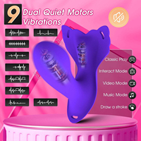 APP-gesteuerter Bluetooth-Slip-Vibrator mit Spritzwassergeschütztem Design, 9 Modi, Klitoris-Stimulator für Erwachsene Frauen