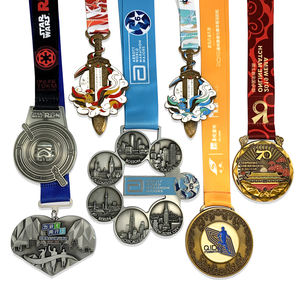 Médaille et gobelet en métal personnalisés, 1 pièce, pour course à pied et Marathon - Product Image 2