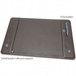 Modern <b>Large</b> Leather <b>Desk</b> Pad Organizer Office Accessories with Mouse Pad <b>Desk</b> Mat Stylish Office Accessories - Product Image 3