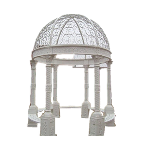 Personalizzabile di lusso padiglione in marmo intagliato a mano elegante <span class=keywords><strong>giardino</strong></span> di pietra prodotto <span class=keywords><strong>per</strong></span> all'aperto disponibile <span class=keywords><strong>per</strong></span> la vendita - Product Image 4