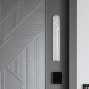 Mezuzah per <span class=keywords><strong>Porta</strong></span> Rotonda Bianca in Plastica Trasparente ad Alta Durezza, Impermeabile, Autoadesiva, Decorazione per Casa Ebraica, Regalo, Prodotto in Cina - Product Image 6