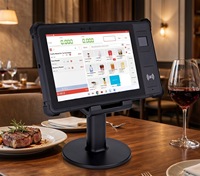 Tablet Sistem POS Android 8 inci Bersertifikasi Google GMS P8 untuk Pemesanan Restoran, Tahan Air IP67 dan Tahan Banting