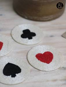 Premium handmade beaded coasters for dining <b>table</b> elegant home decor <b>table</b> <b>protection</b> for cups mugs drinks and daily use - Product Image 4