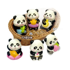 Jouet Squishy Panda 10-12cm en PU à Rebond Lent, Figurine Décorative pour Enfants - Product Image 5