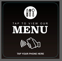 NTAG213 215 216 Plaque NFC programmable en acrylique, autocollant de table QR, étiquette pour clubs, cafés, bars, restaurants, plaque personnalisée, menu, carte NFC