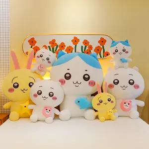 Venta al por mayor caliente Kawaii Chikawas peluche dibujos animados Hachiware Usagi pie muñeco de peluche anime lindo suave almohada peluche