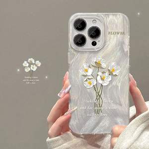 Petite coque de téléphone pliable en TPU souple argentée pour 15/14/13/12/16 Pro Max, design à grand trou, support magnétique - Product Image 6